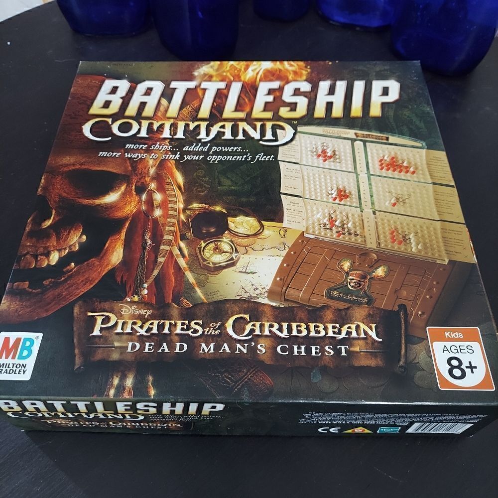 Battleship Command Board Game Pirates of the Caribbean Dead Man's Chest MB compl